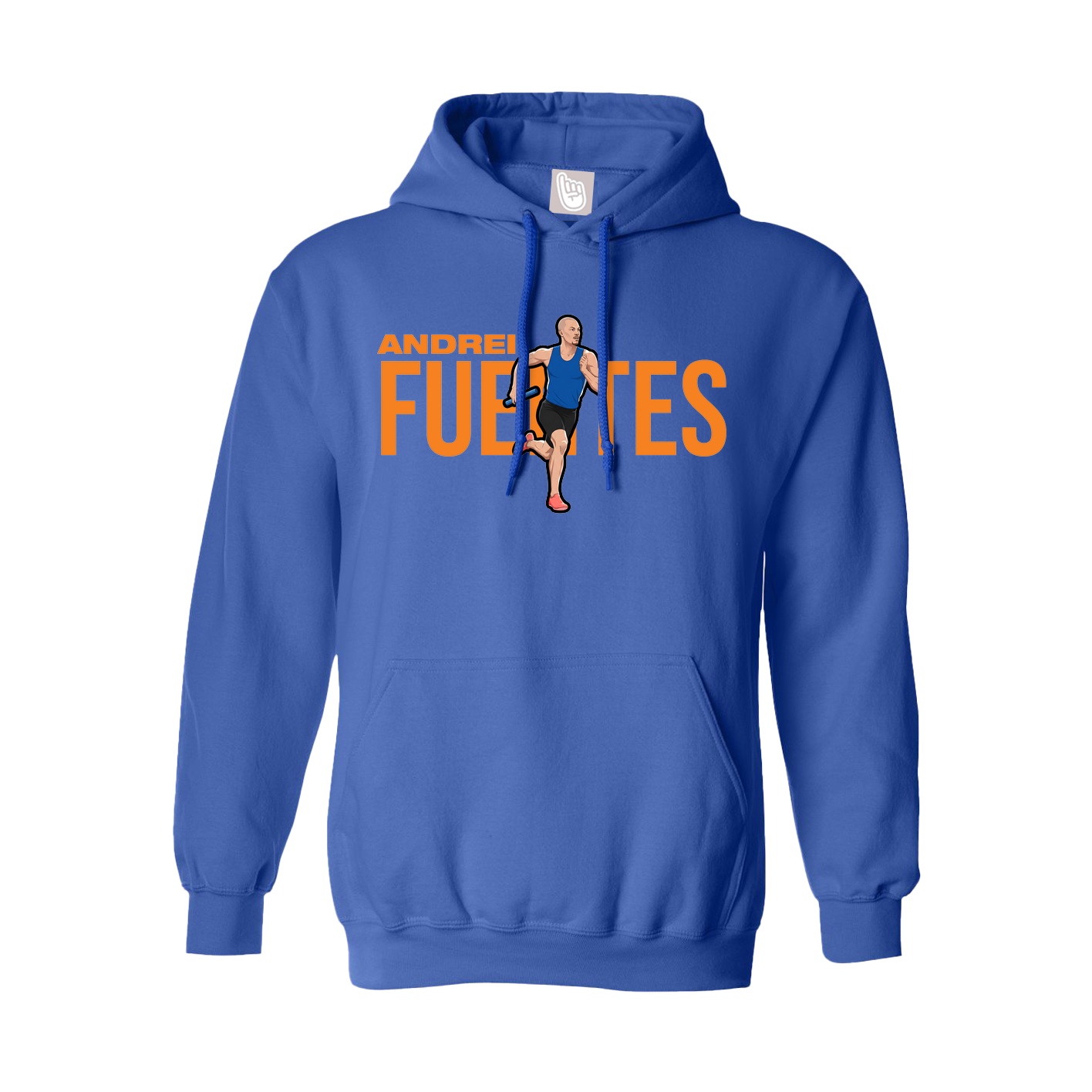 Hoodie — Player Name in Royal