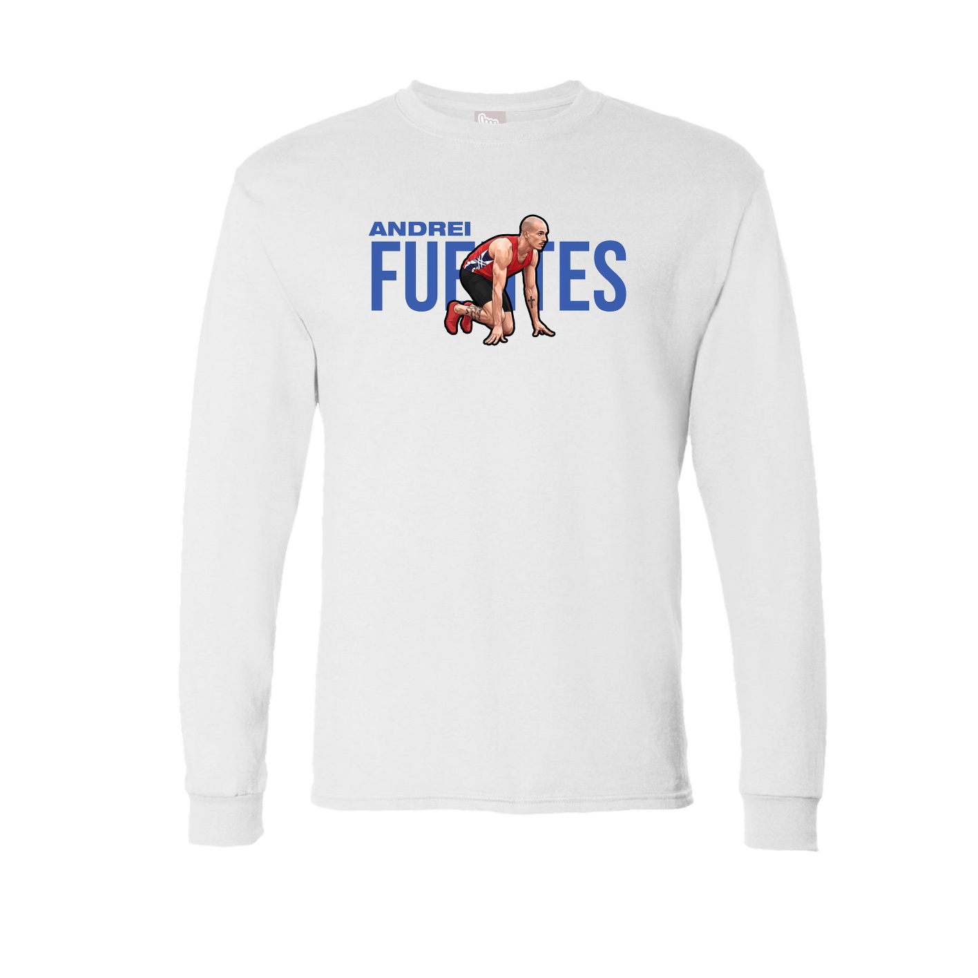 Long Sleeve Tee — Player Name in White