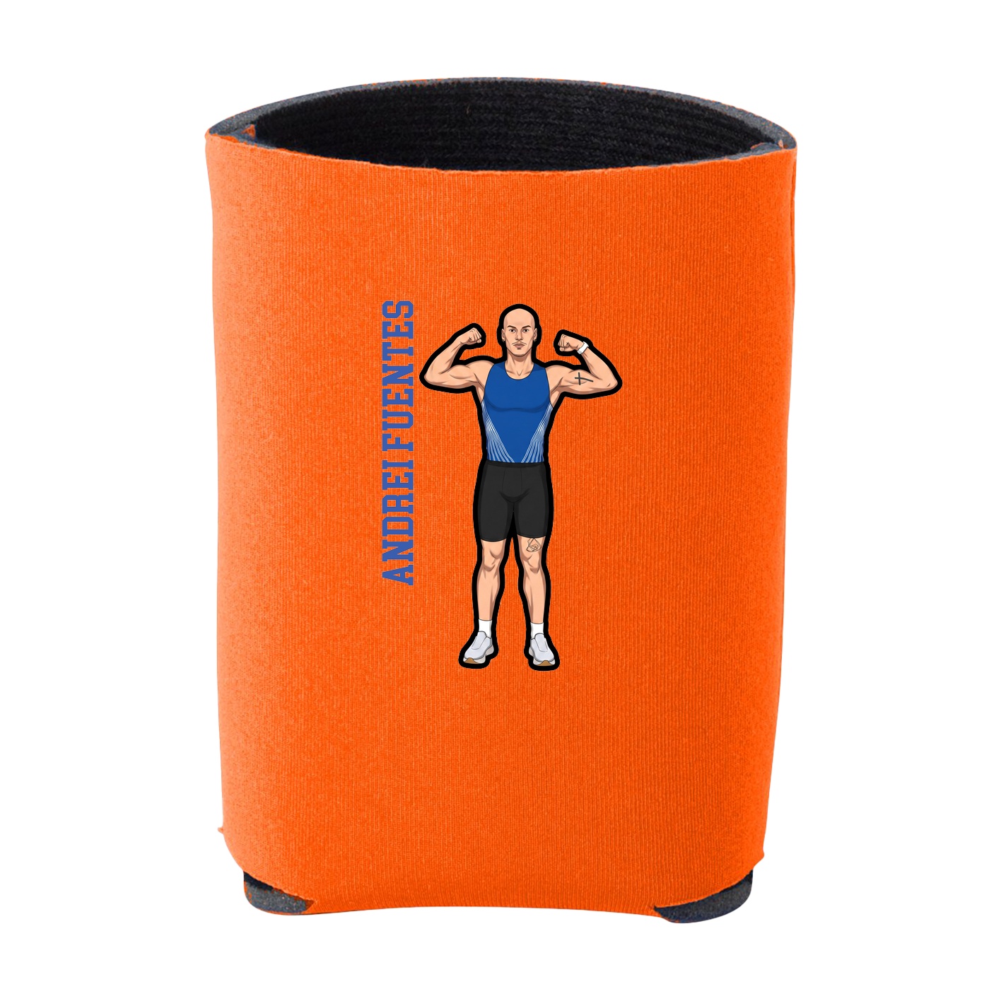 Can Holder — Name Vertical in Orange