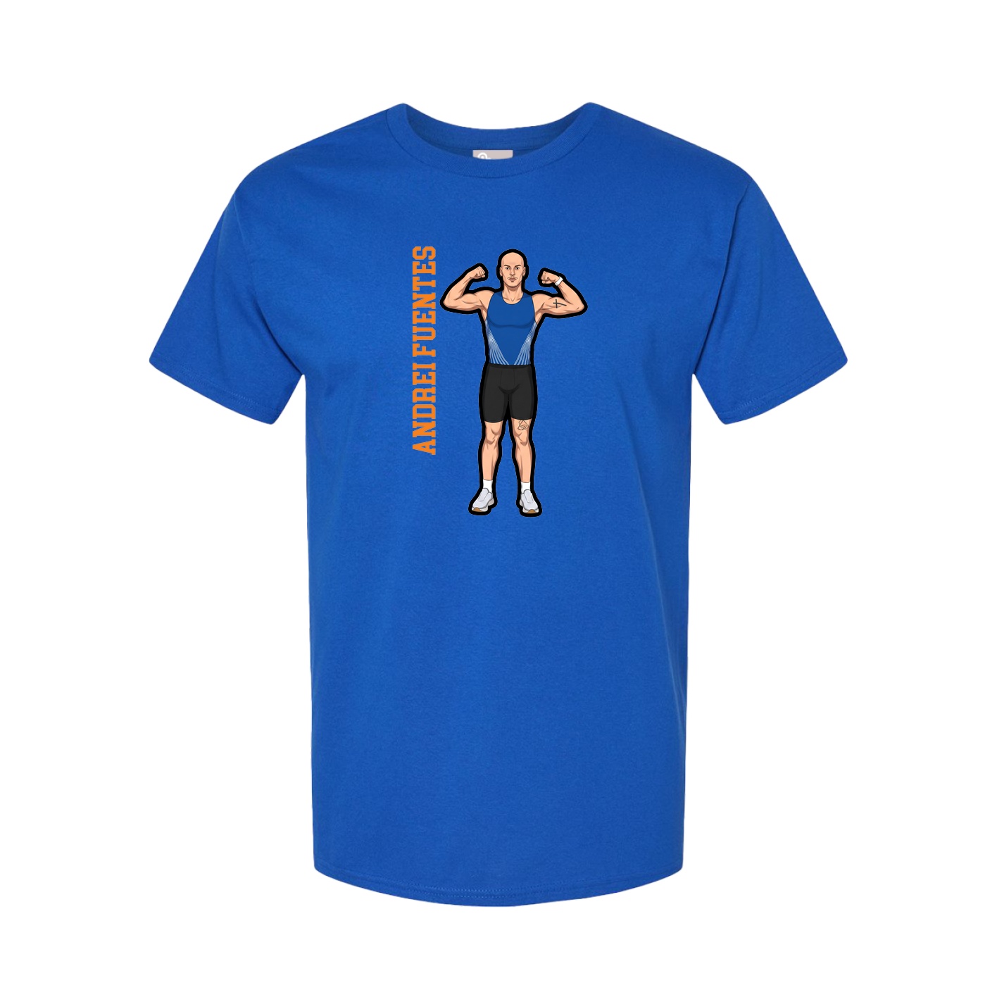 Tee — Name Vertical in Royal