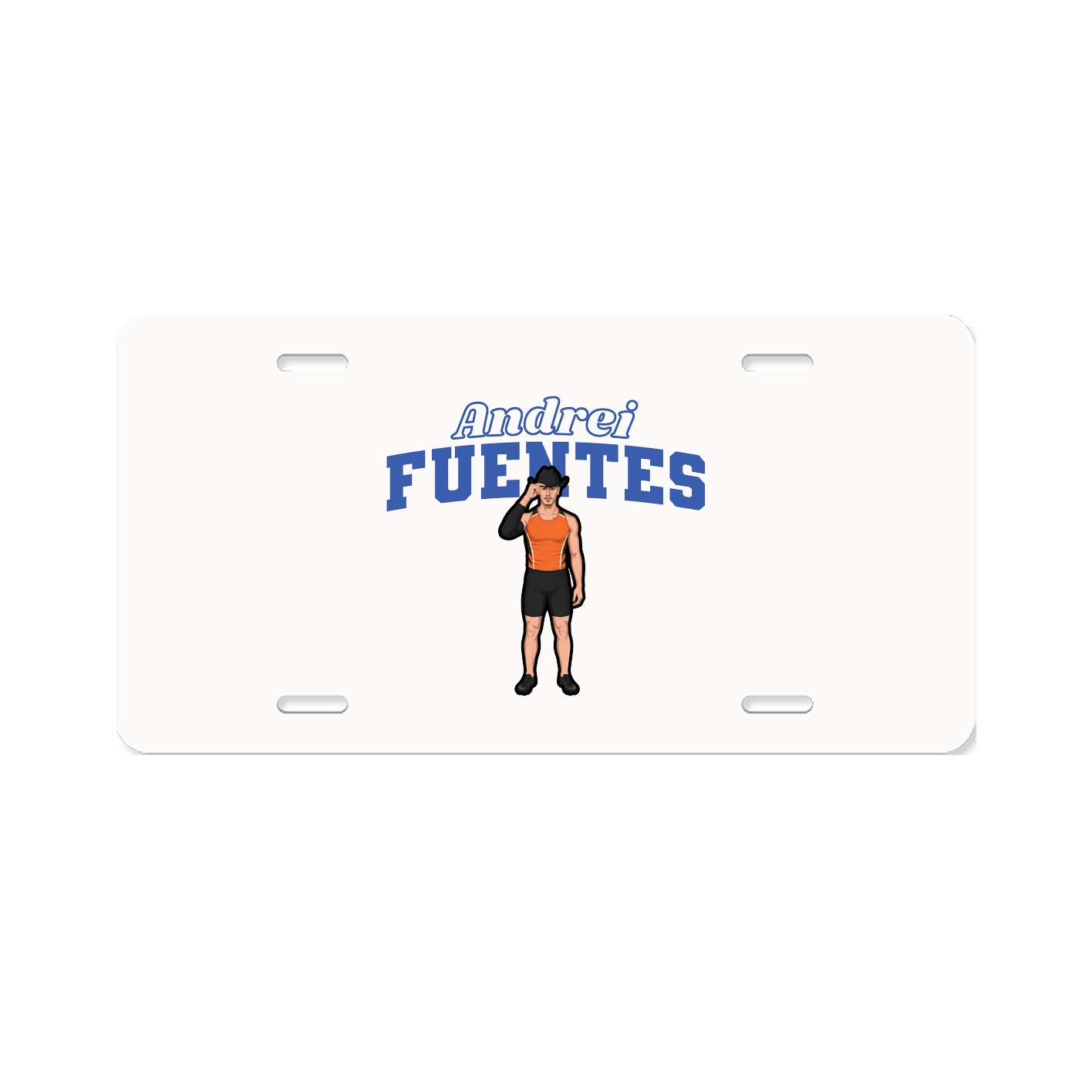 License Plate — Name Arch in Classic