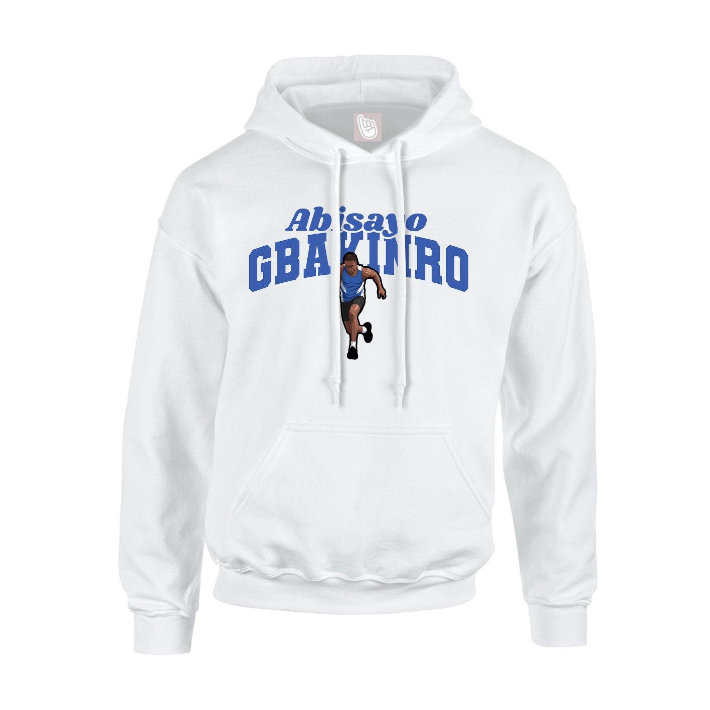 Youth Hoodie — Signature Arch in White
