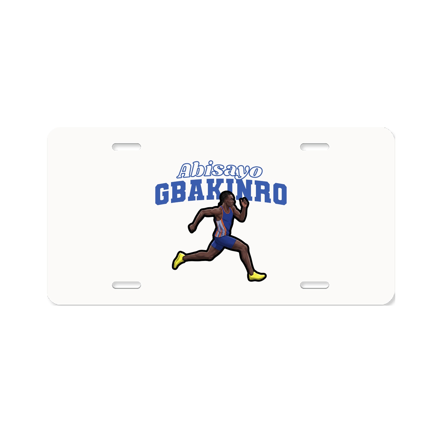 License Plate — Name Arch in Classic