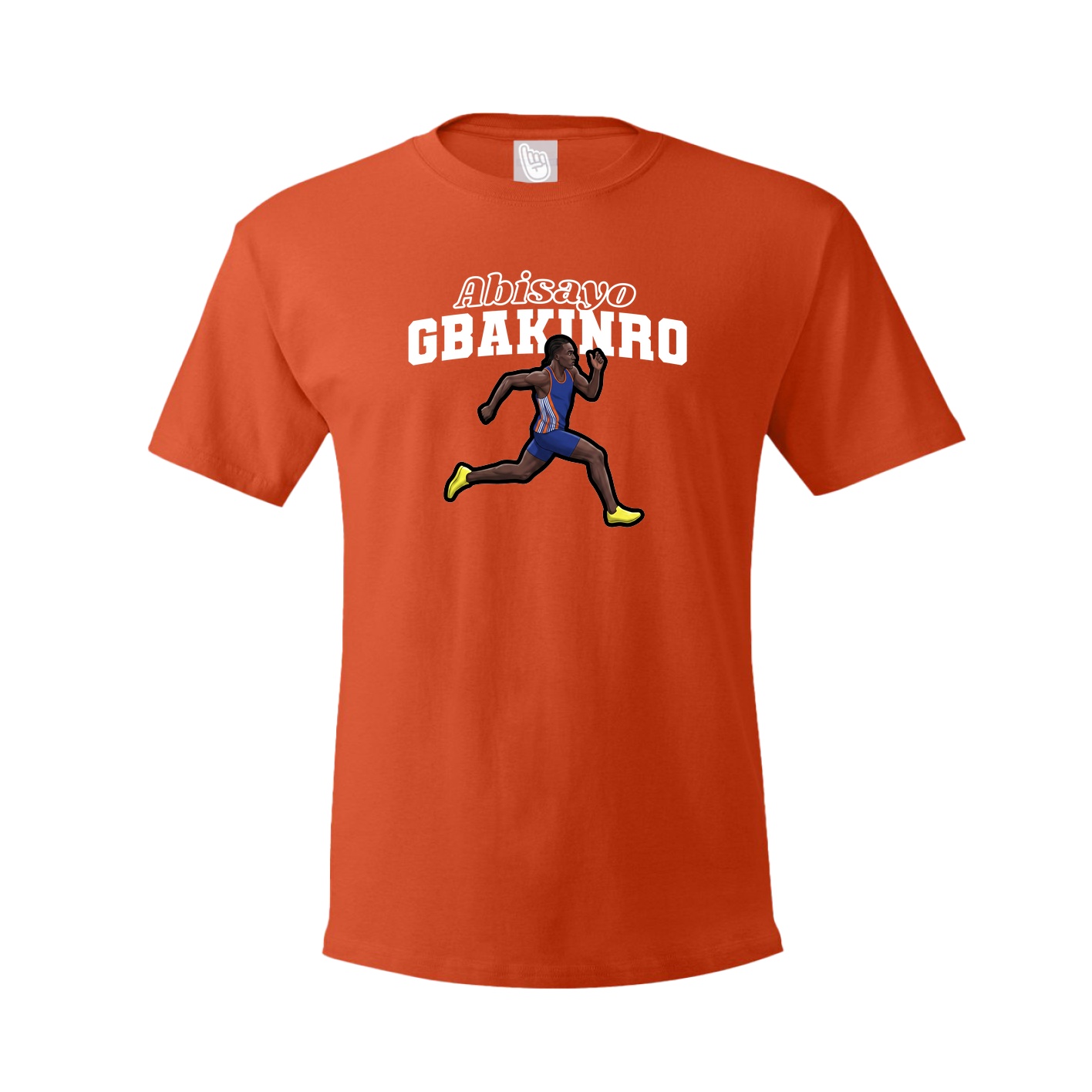 Tee — Name Arch in Orange