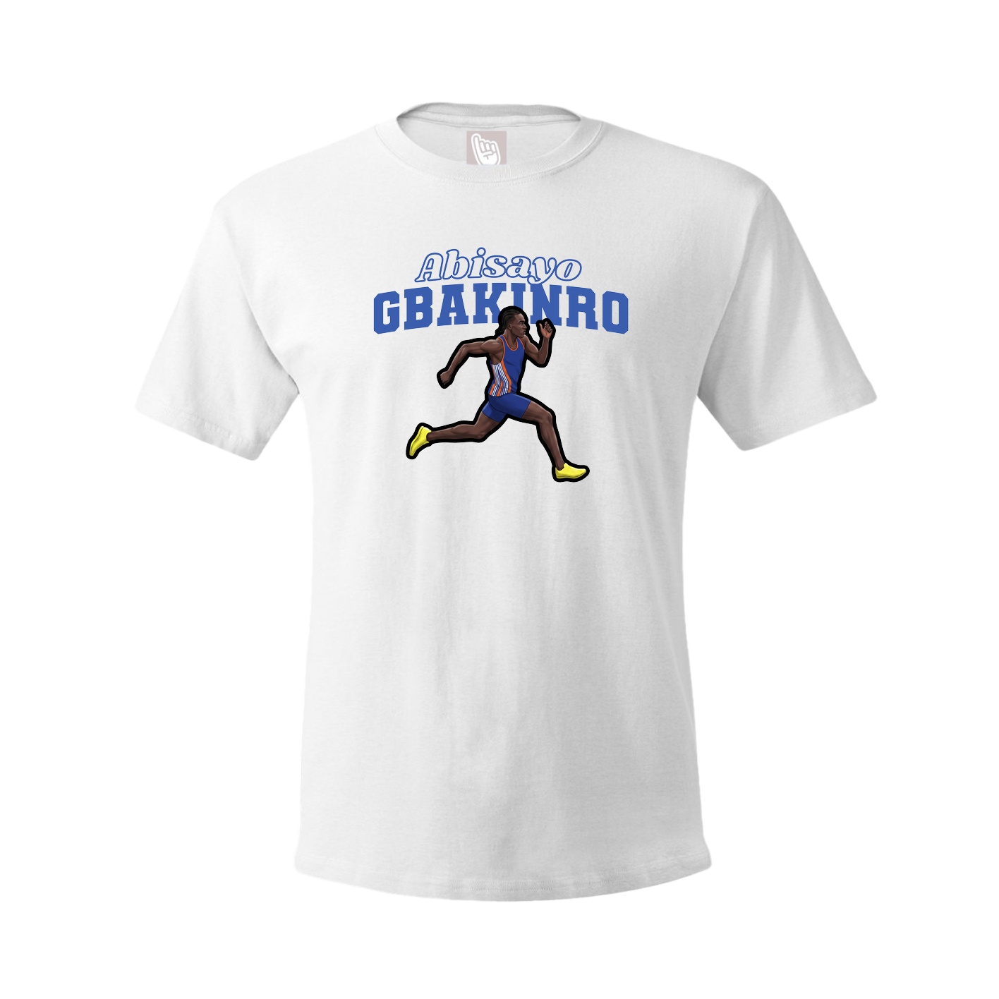 Youth Tee — Name Arch in White