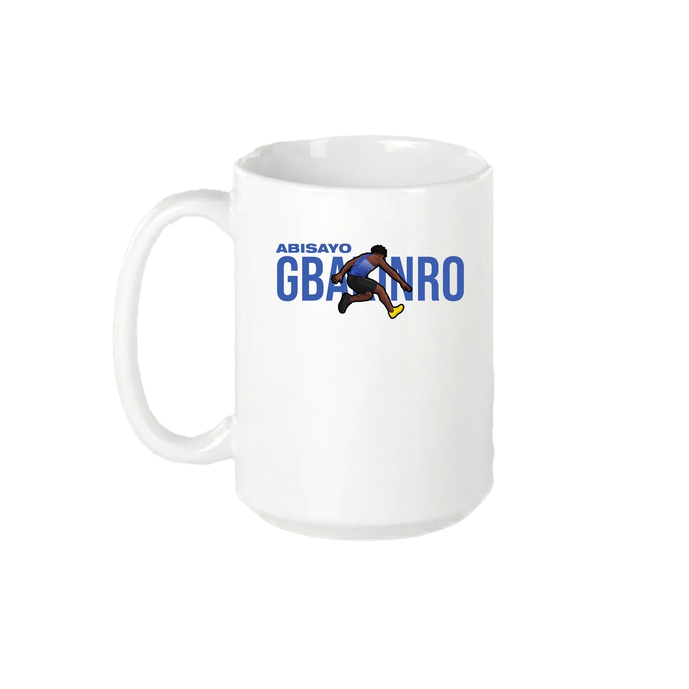 15oz Coffee Mug — Player Name in White