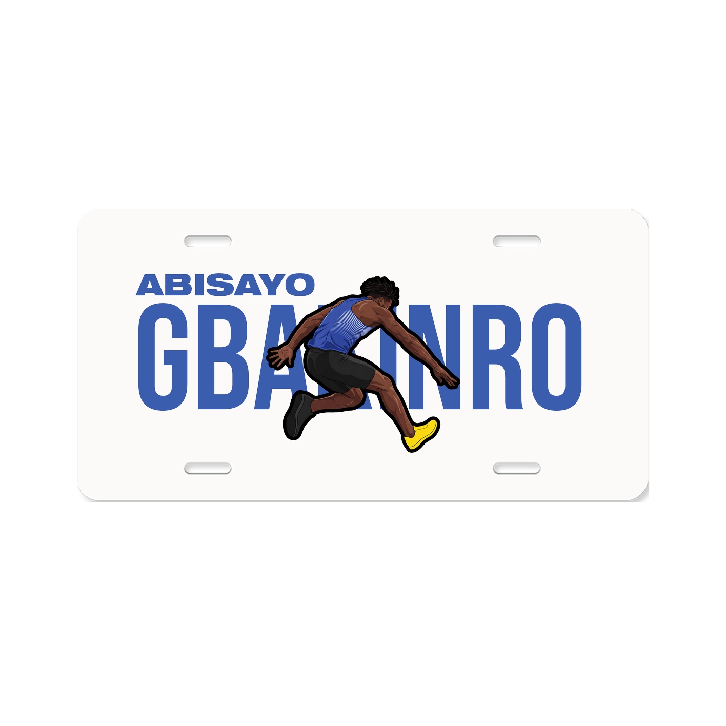 License Plate — Player Name in Classic