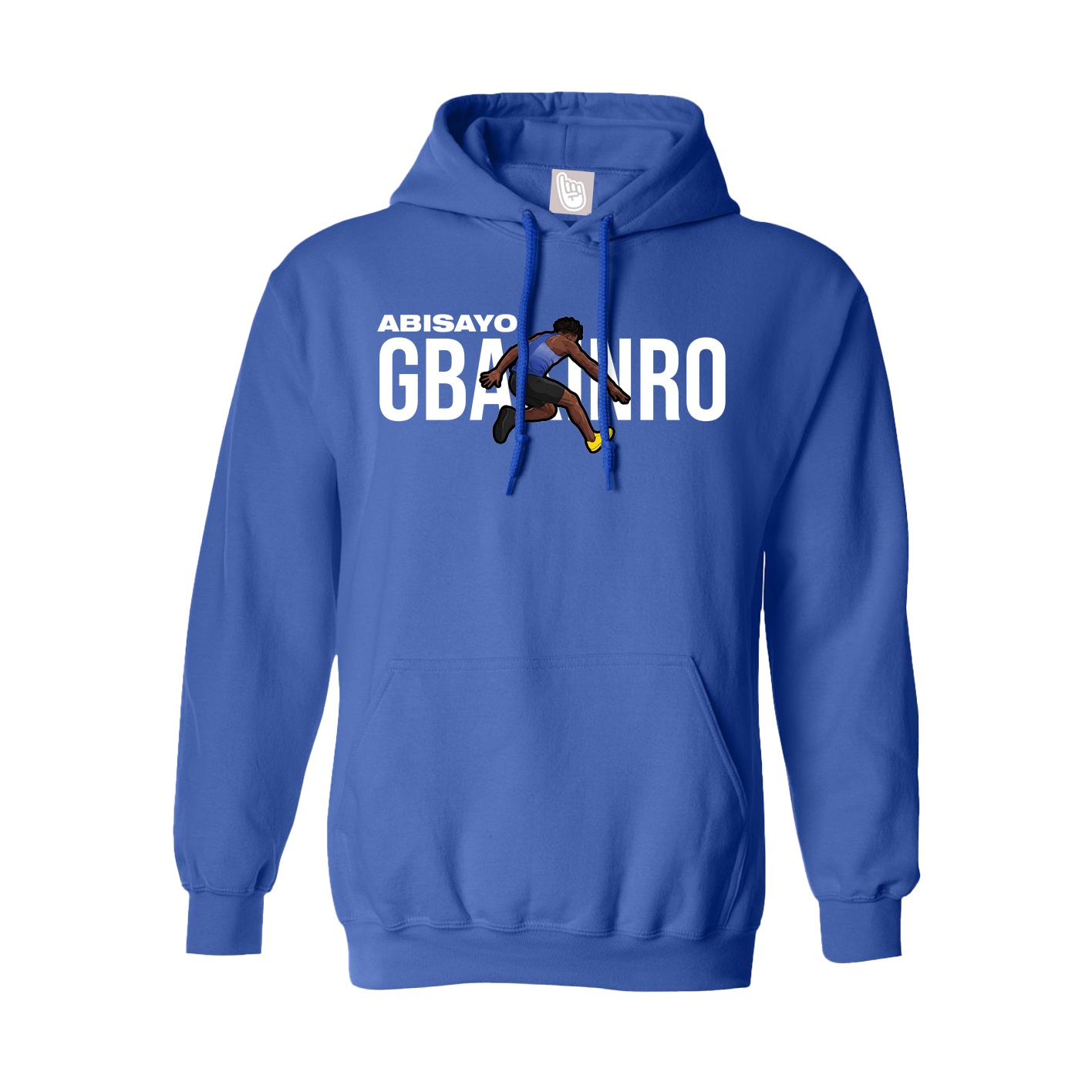 Youth Hoodie — Player Name in Royal