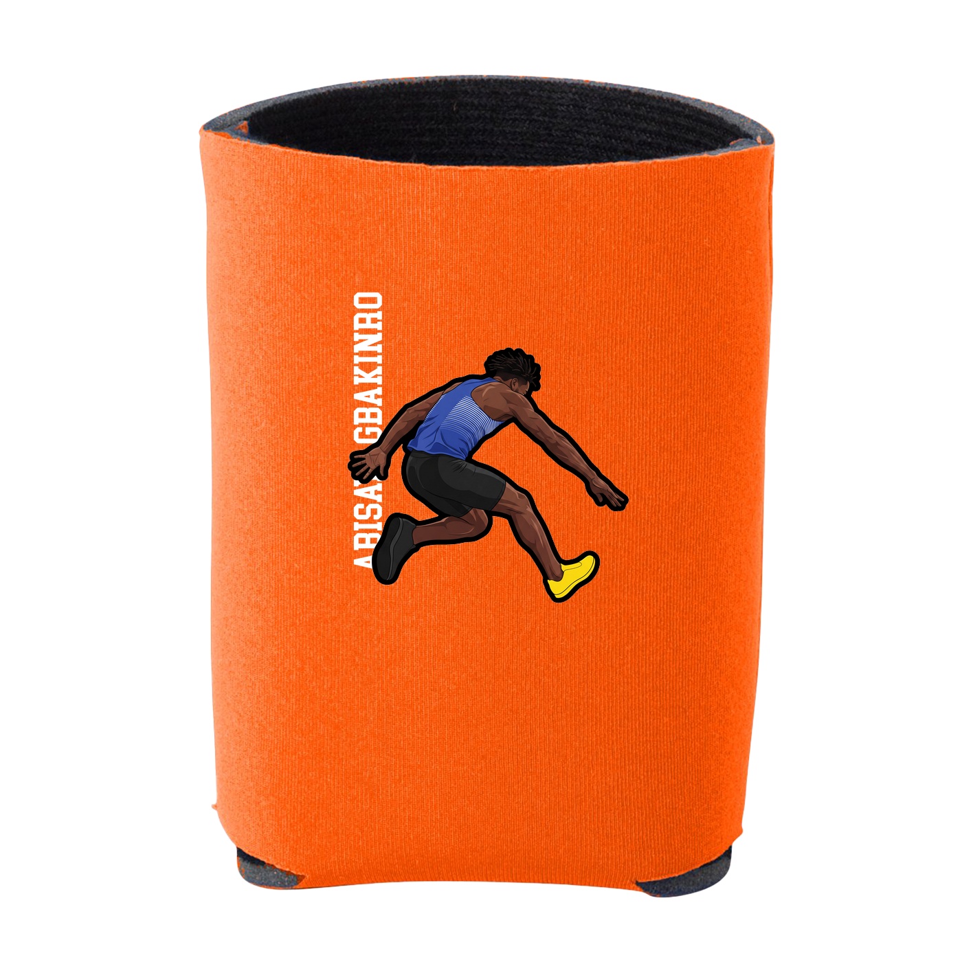 Can Holder — Name Vertical in Orange