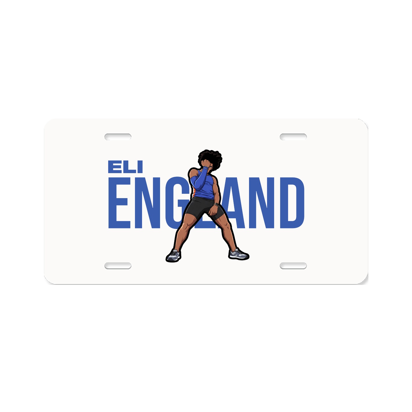 License Plate — Player Name in Classic