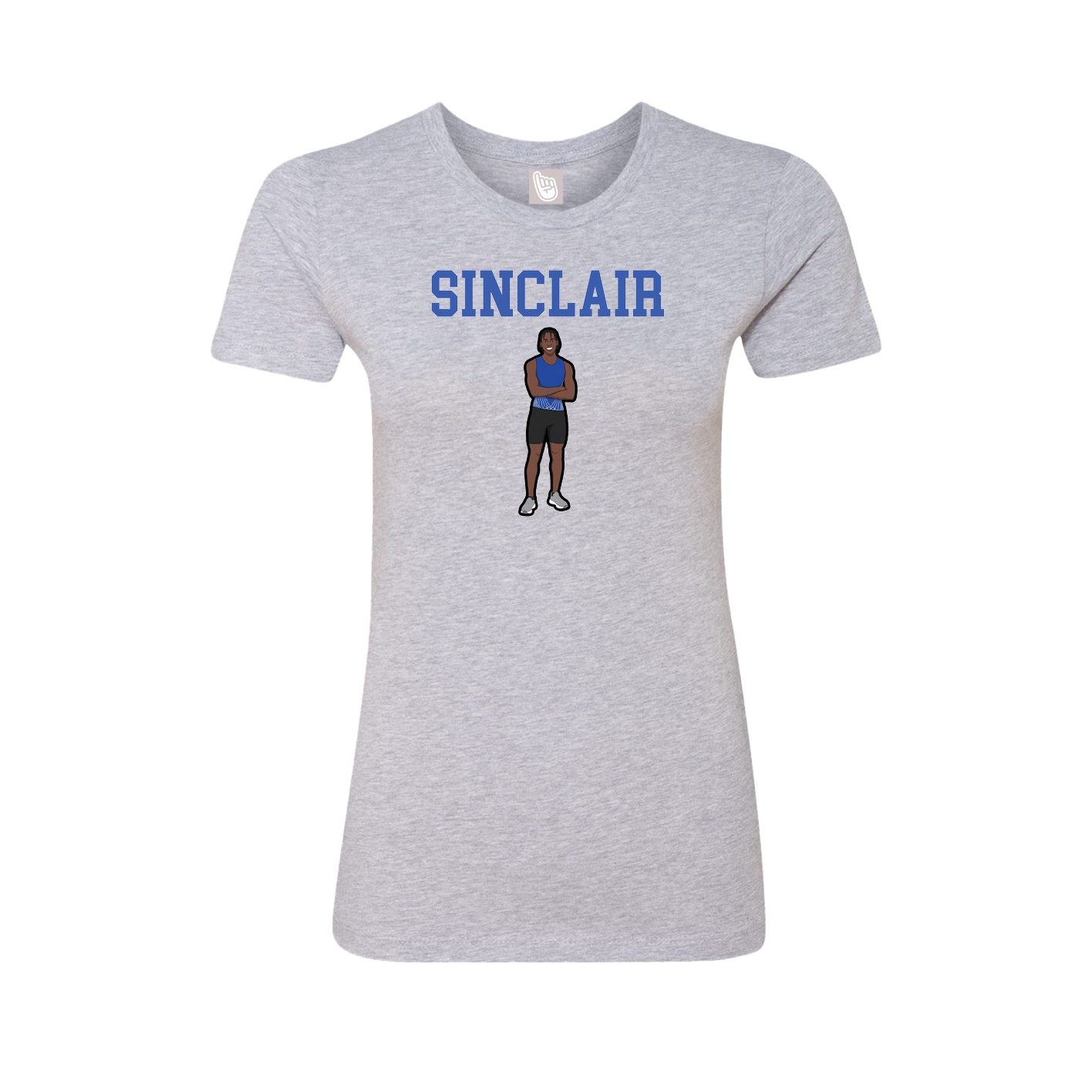 Fitted Women's Tee — Shirsey in Grey