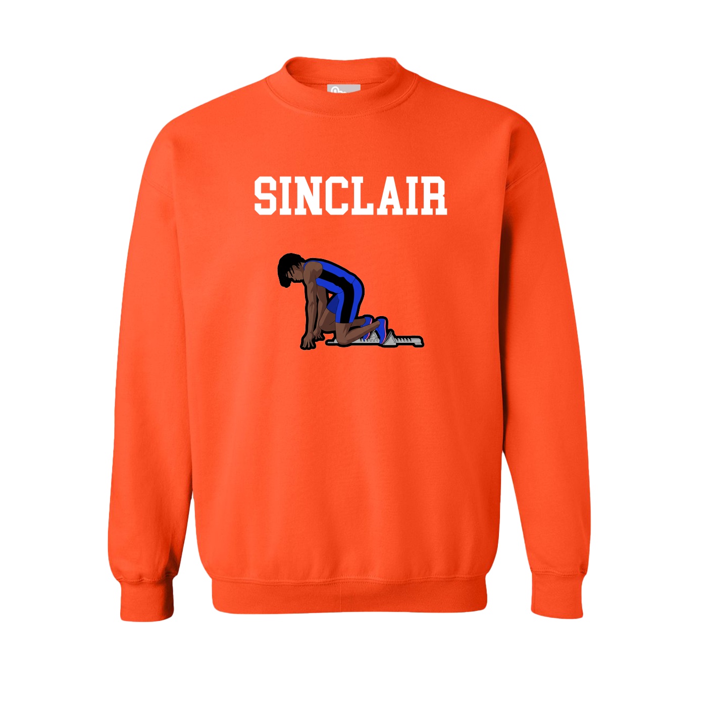 Fleece Crew — Shirsey in Orange