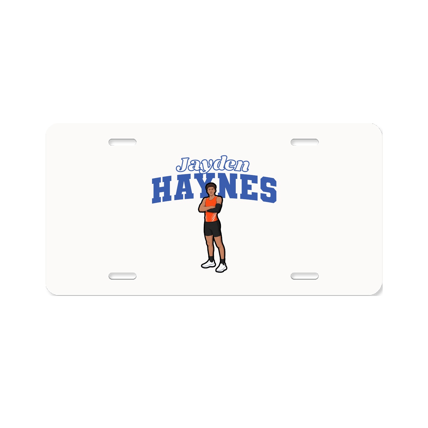 License Plate — Name Arch in Classic