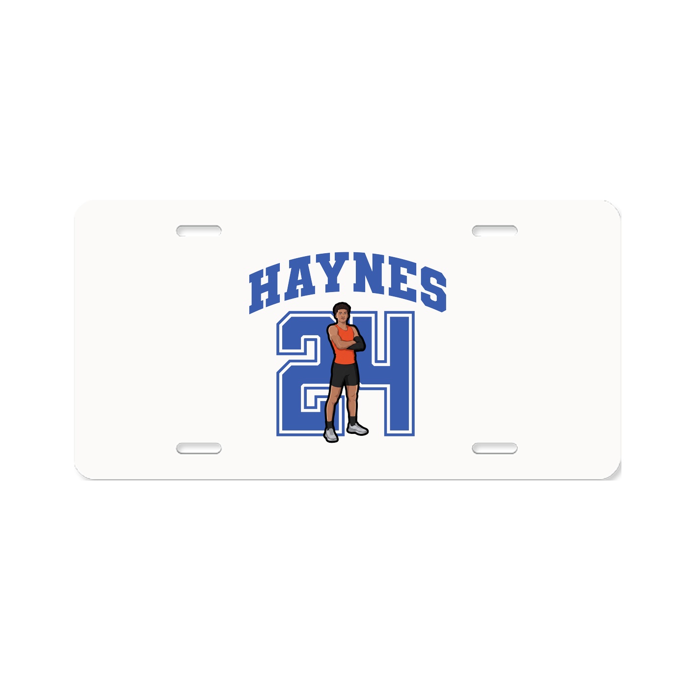 License Plate — Number in Classic
