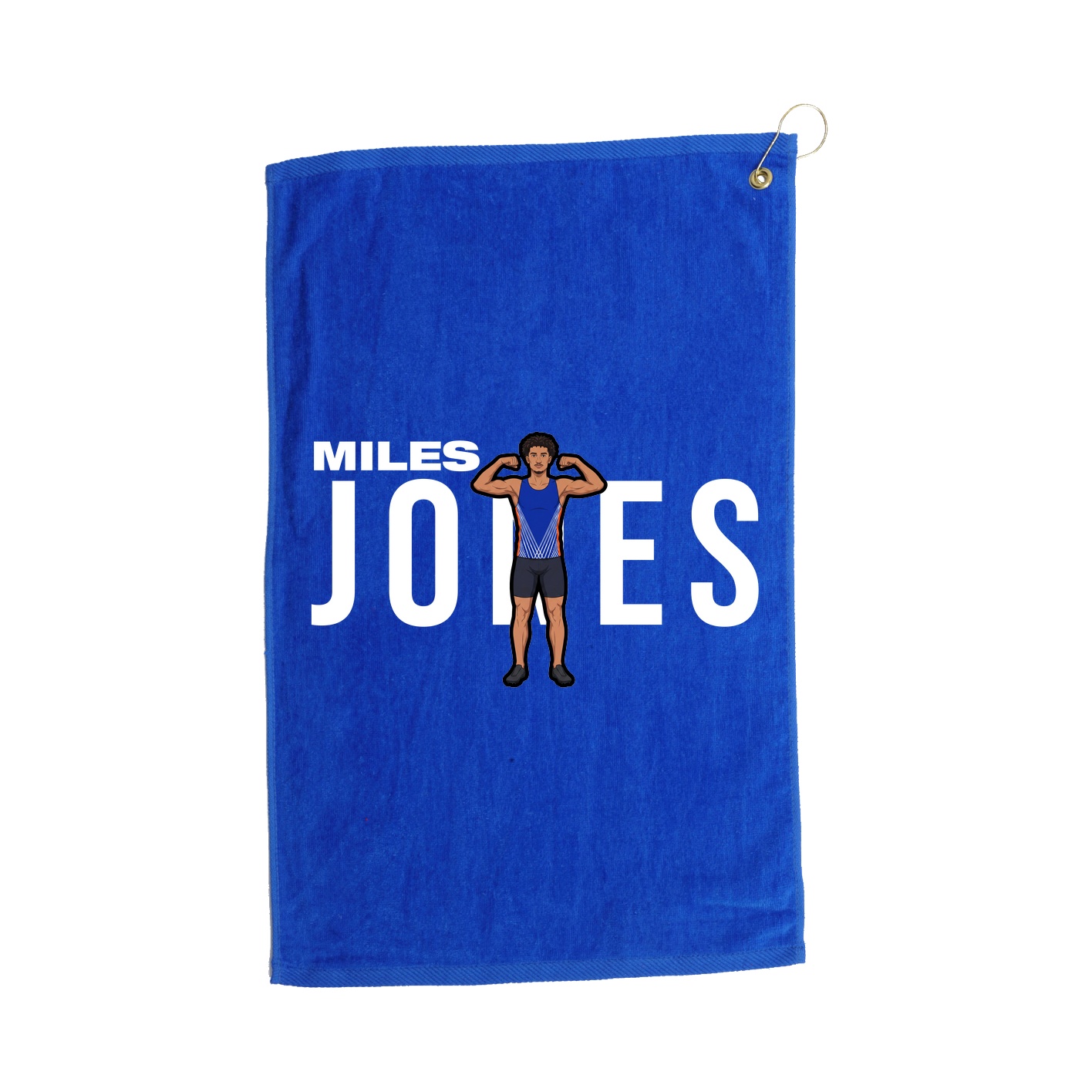 Golf Towel — Player Name in Royal