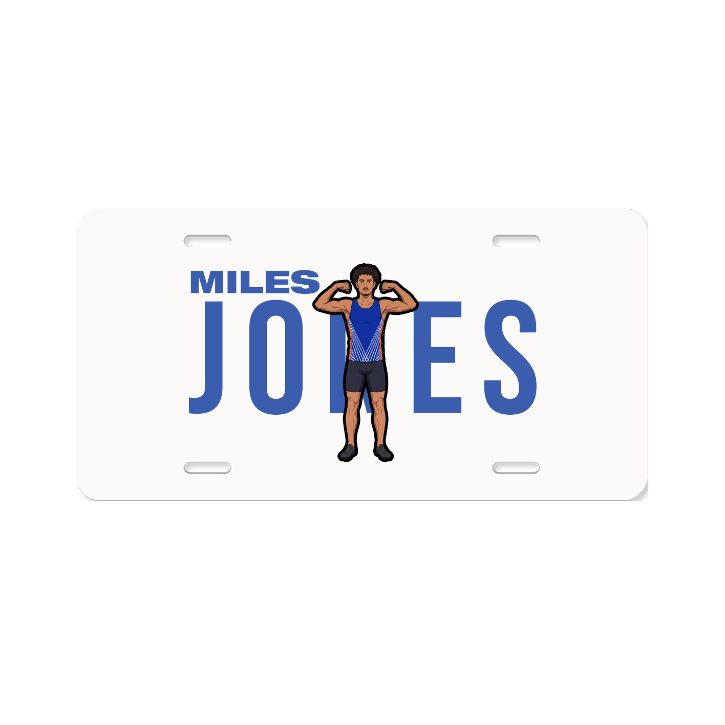 License Plate — Player Name in Classic