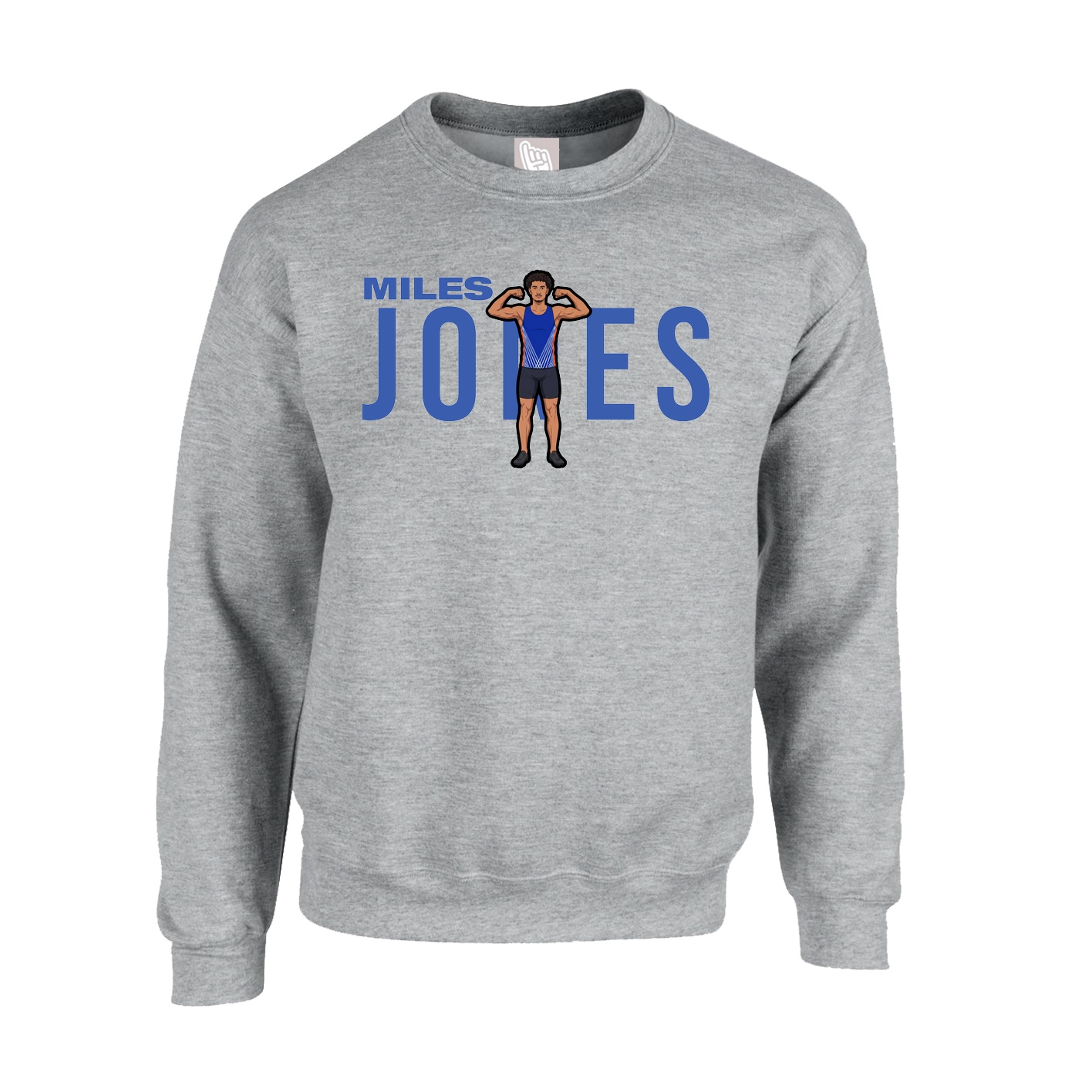 Fleece Crew — Player Name in Grey