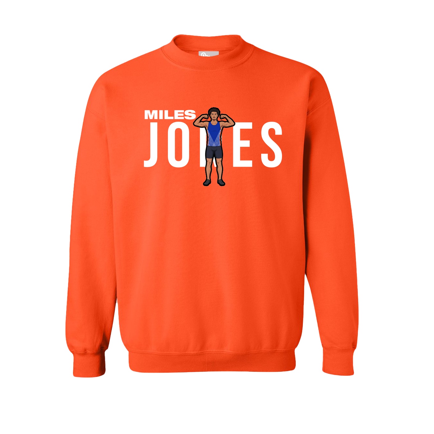 Fleece Crew — Player Name in Orange