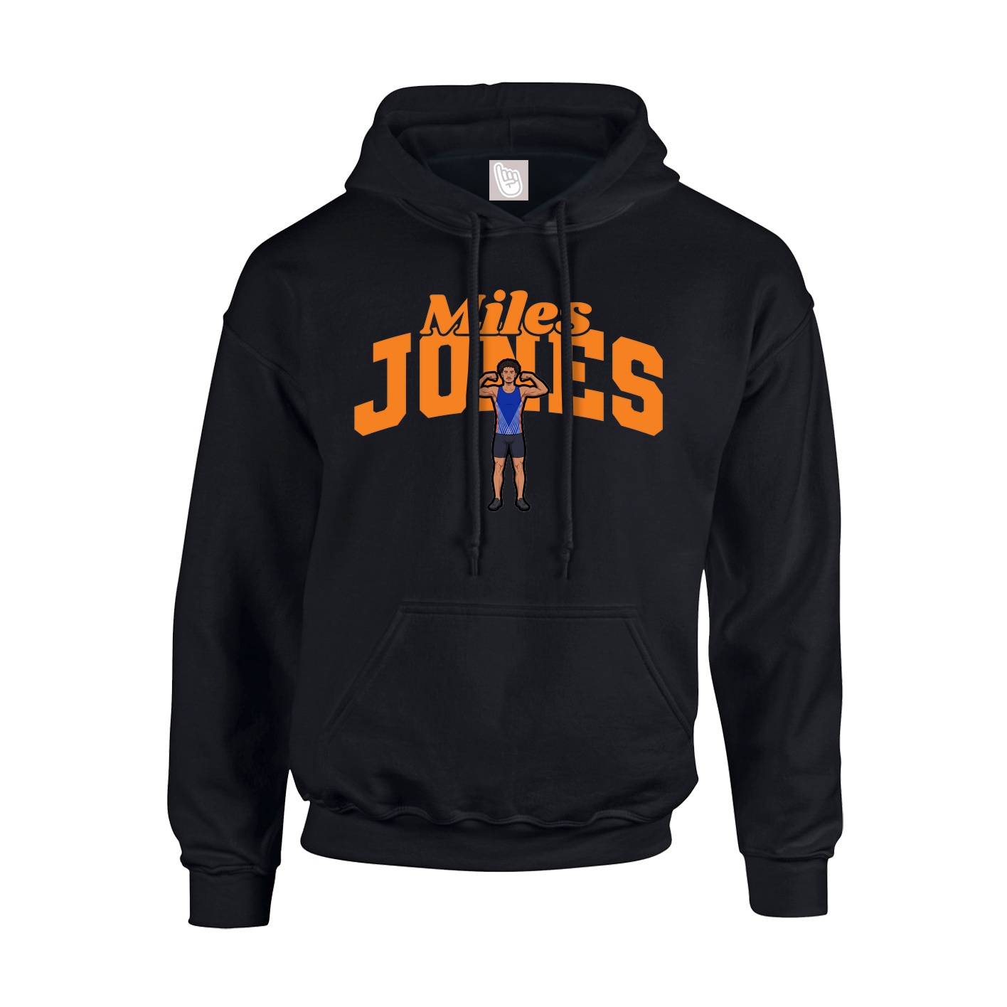 Youth Hoodie — Signature Arch in Black