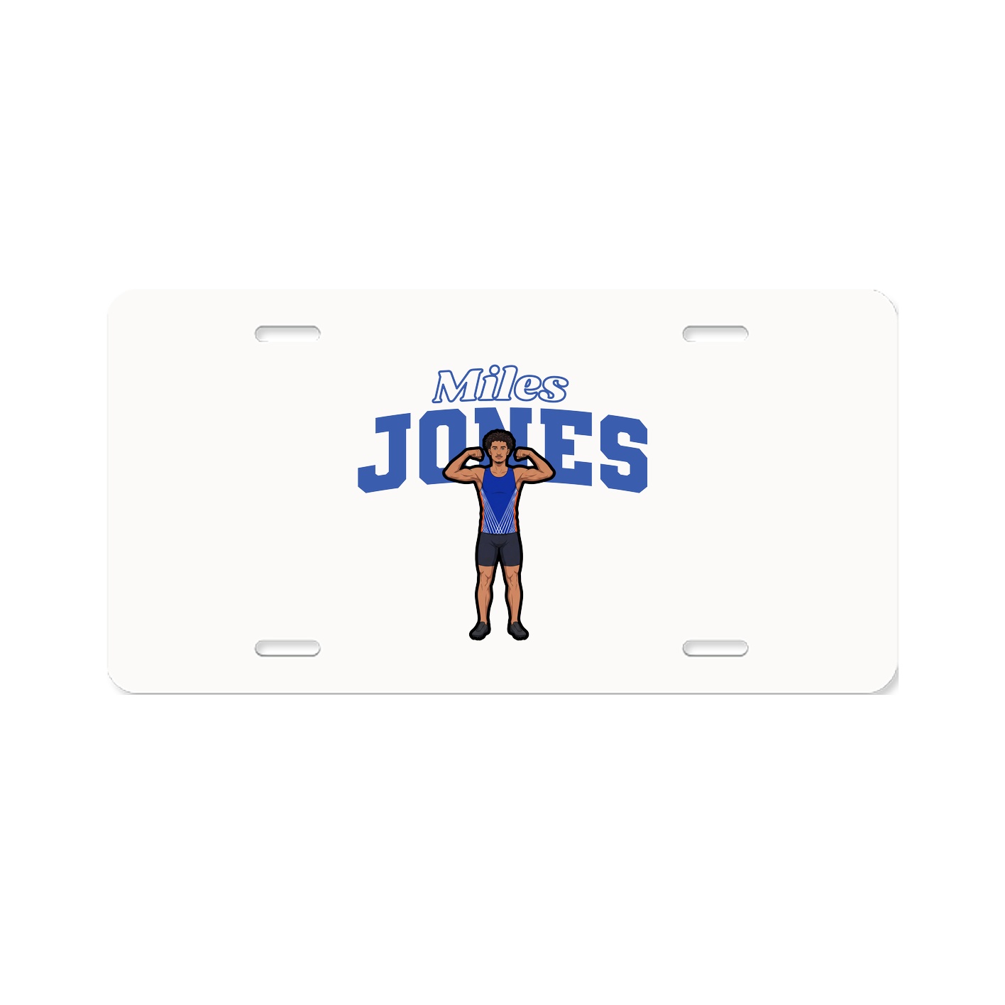 License Plate — Name Arch in Classic