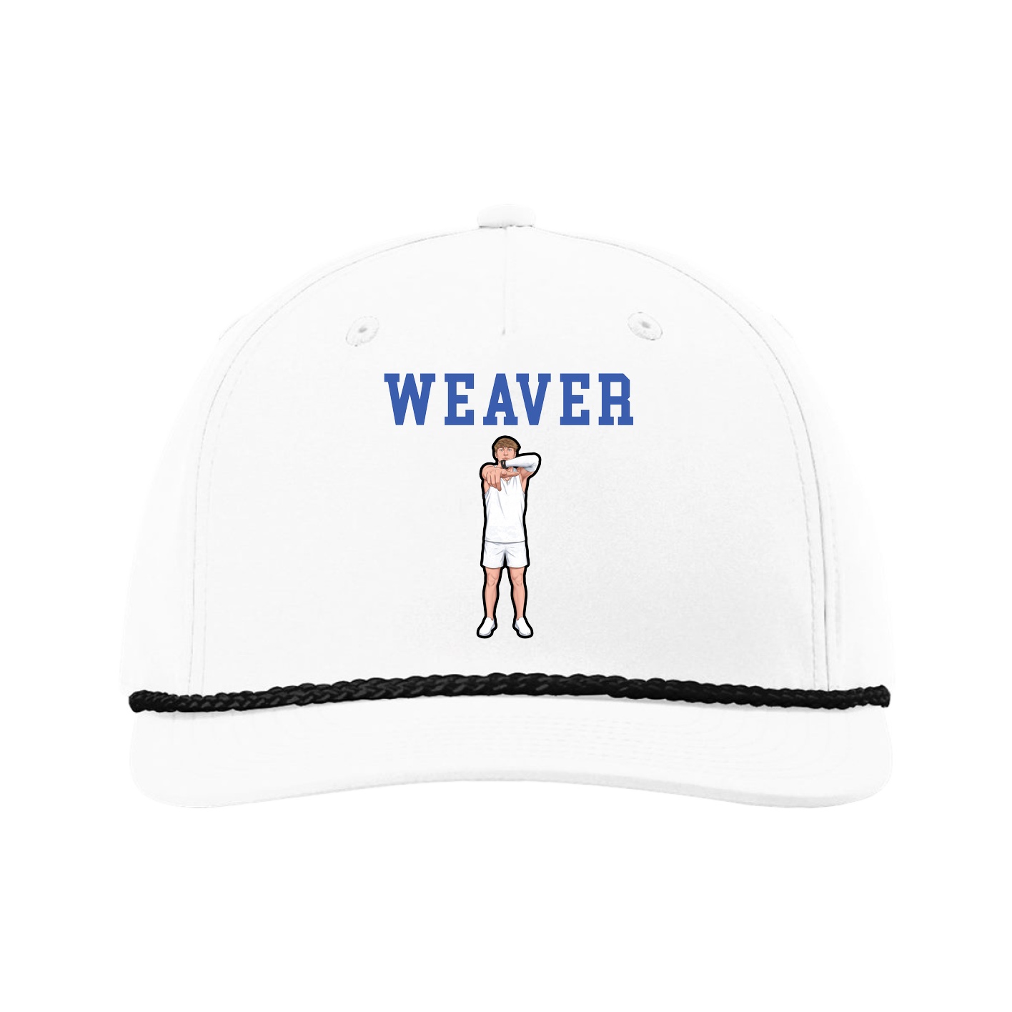 Five-Panel Classic Rope Cap — Shirsey in White