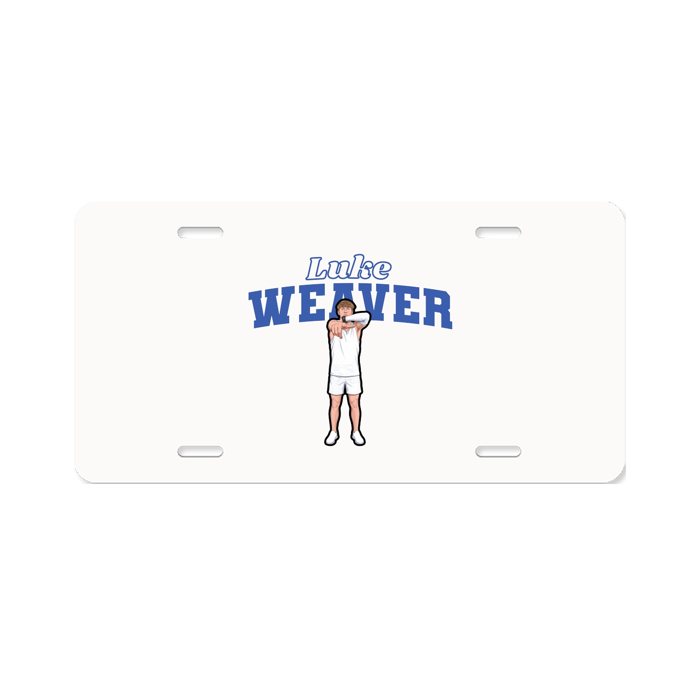 License Plate — Name Arch in Classic