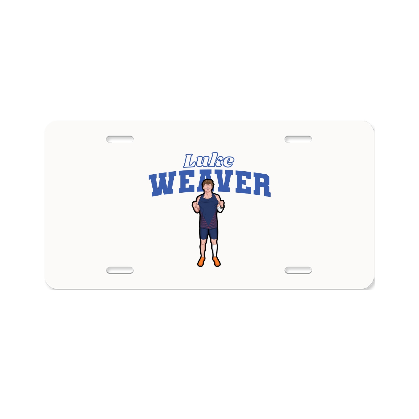 License Plate — Name Arch in Classic