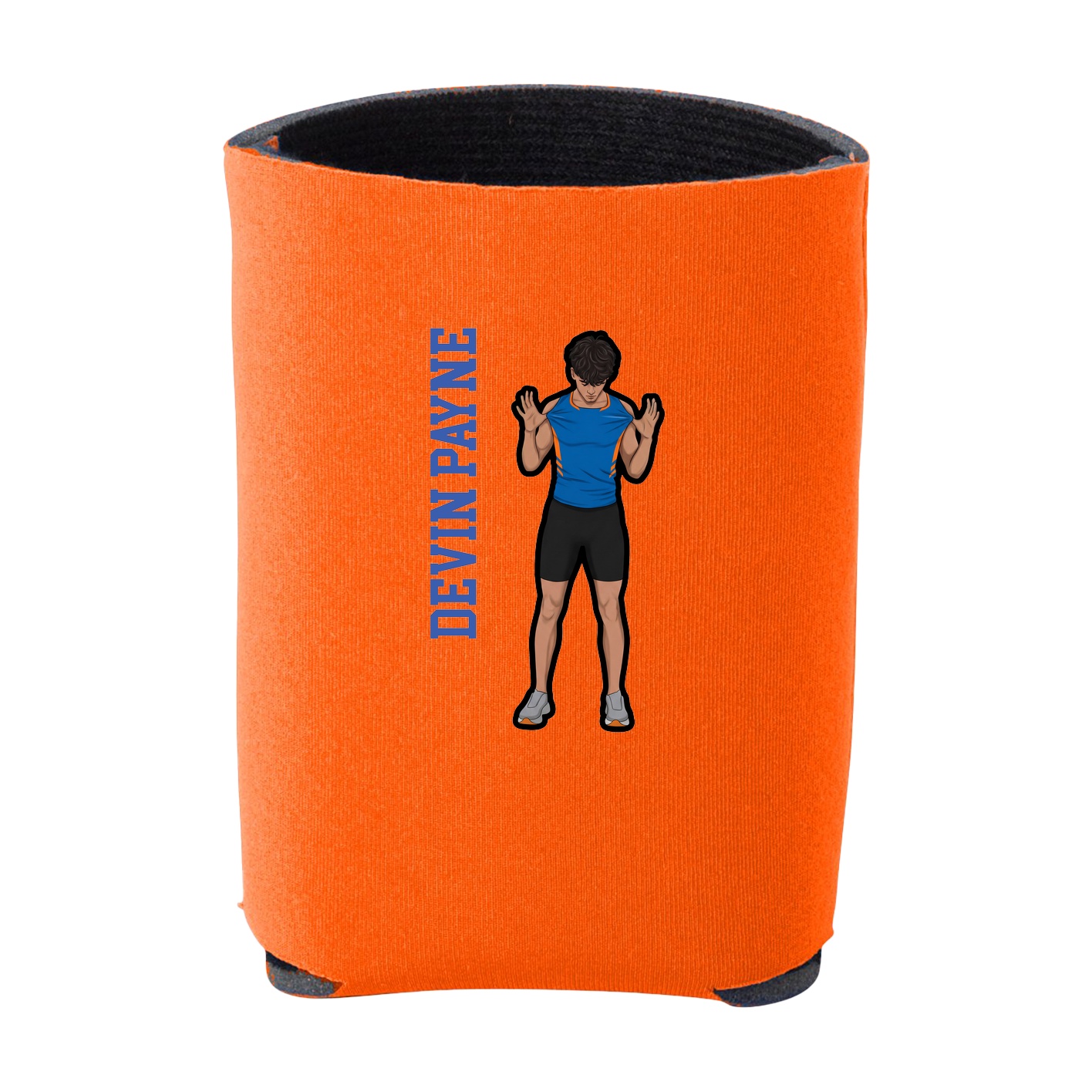 Can Holder — Name Vertical in Orange