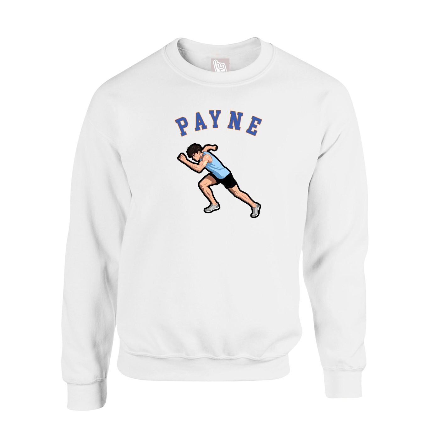 Fleece Crew — Shirsey Arch in White