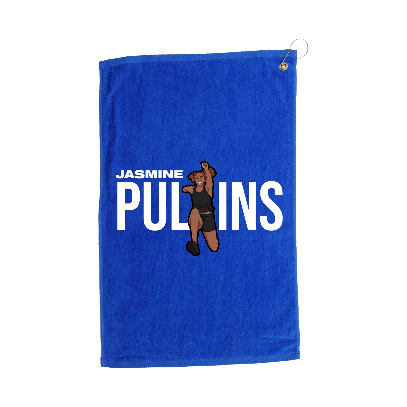 Golf Towel — Player Name in Royal