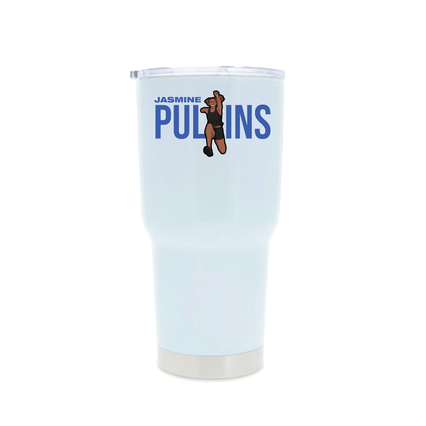 30oz Stainless Steel Tumbler — Player Name in White