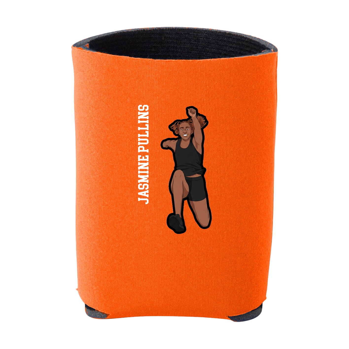 Can Holder — Name Vertical in Orange