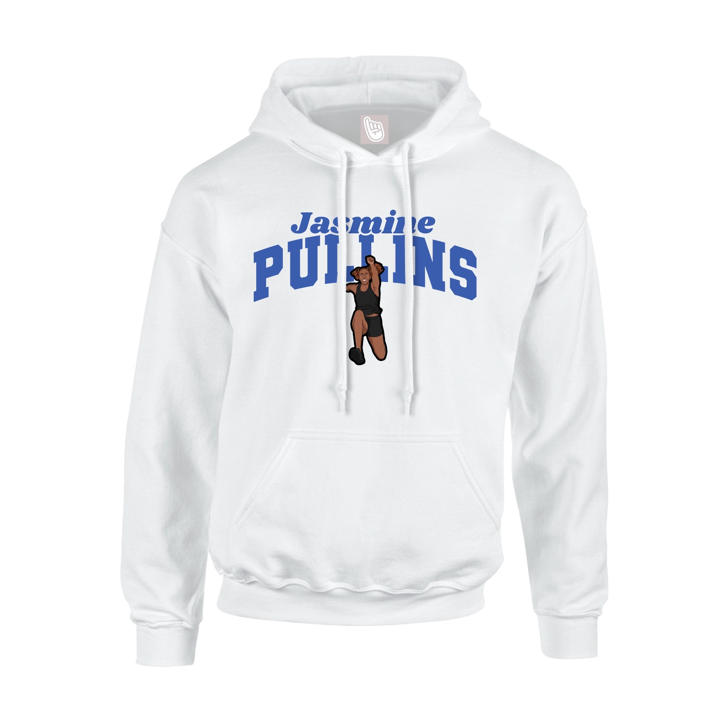 Youth Hoodie — Signature Arch in White