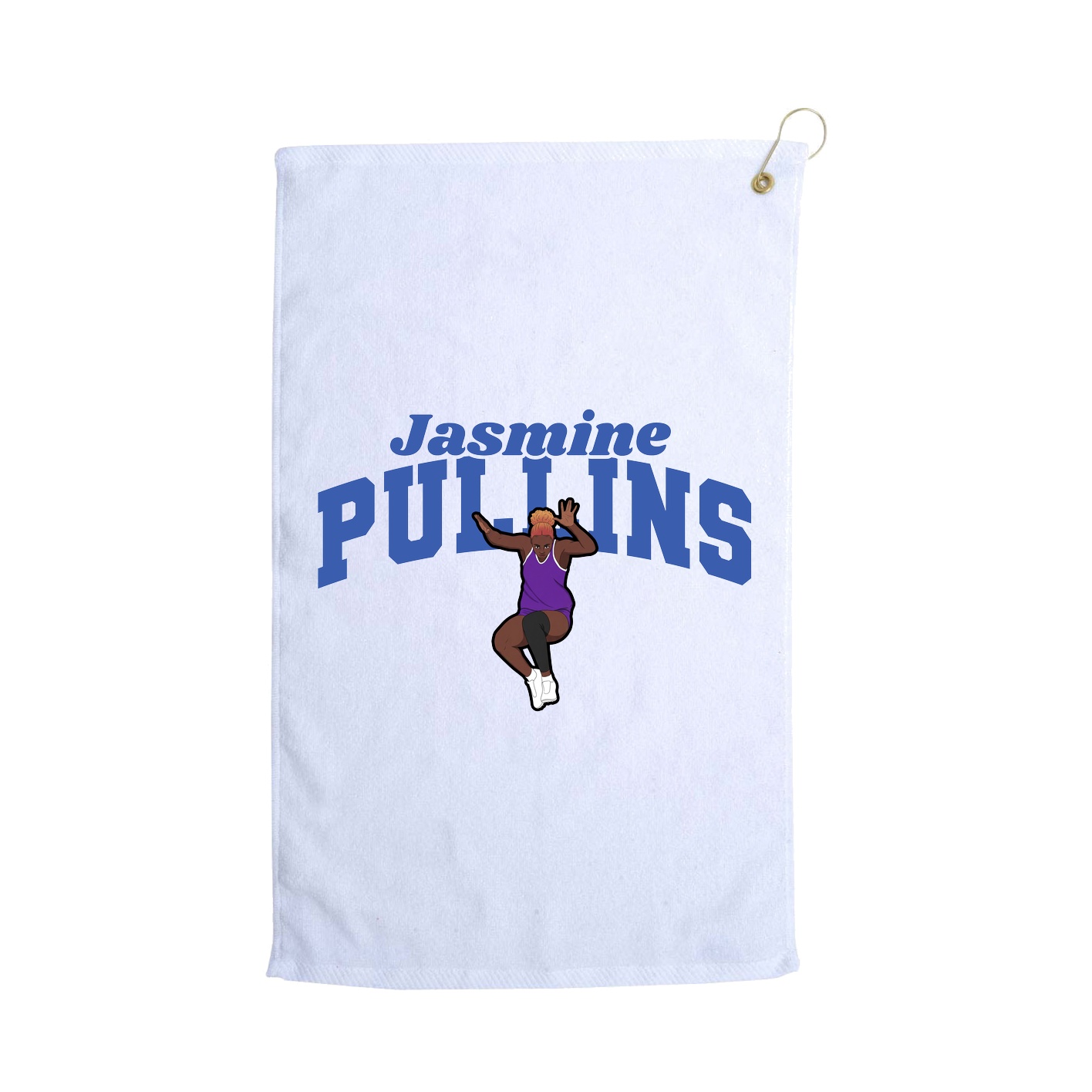 Golf Towel — Signature Arch in White