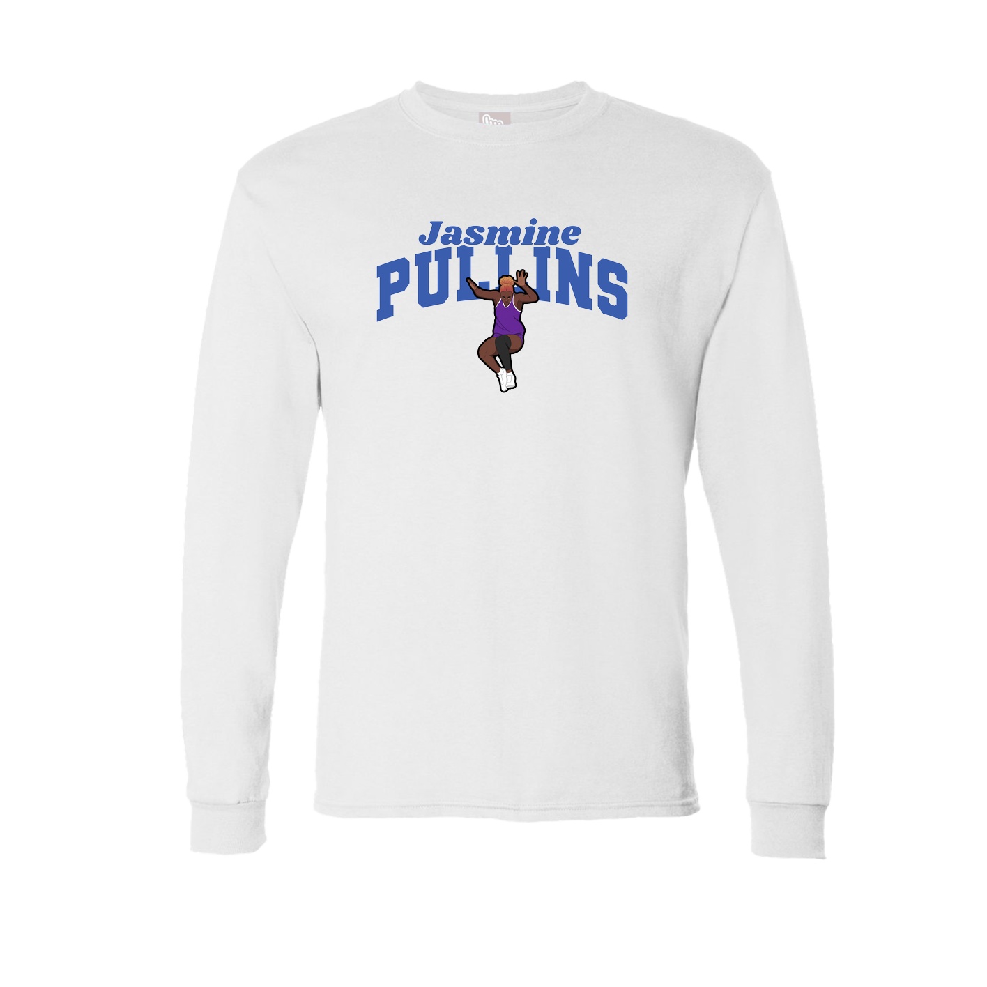 Long Sleeve Tee — Signature Arch in White