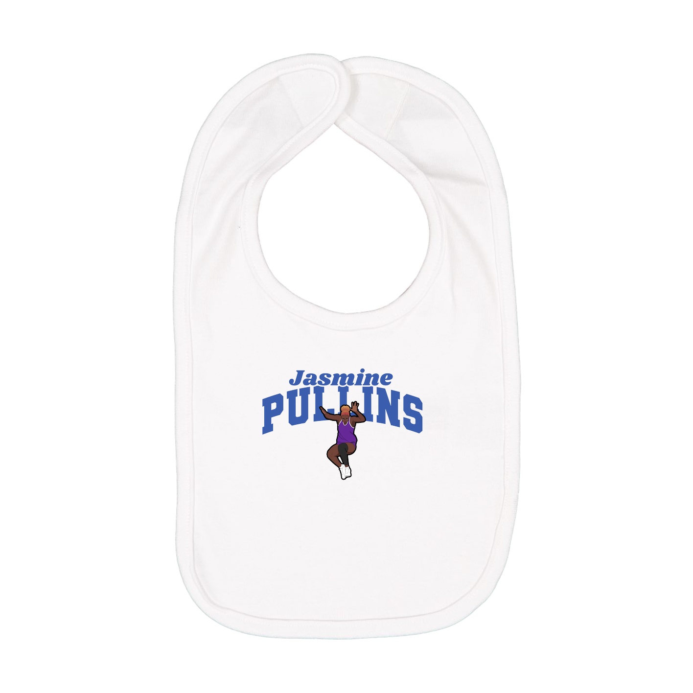 Infant Bib — Signature Arch in White