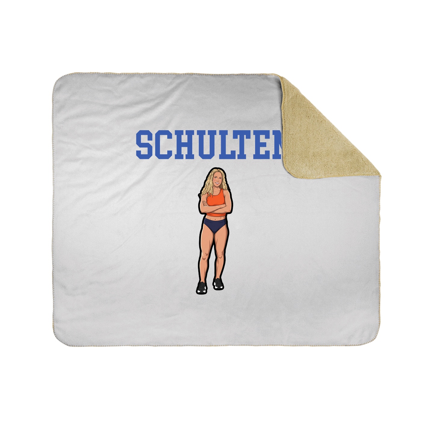 Throw Blanket — Shirsey in White