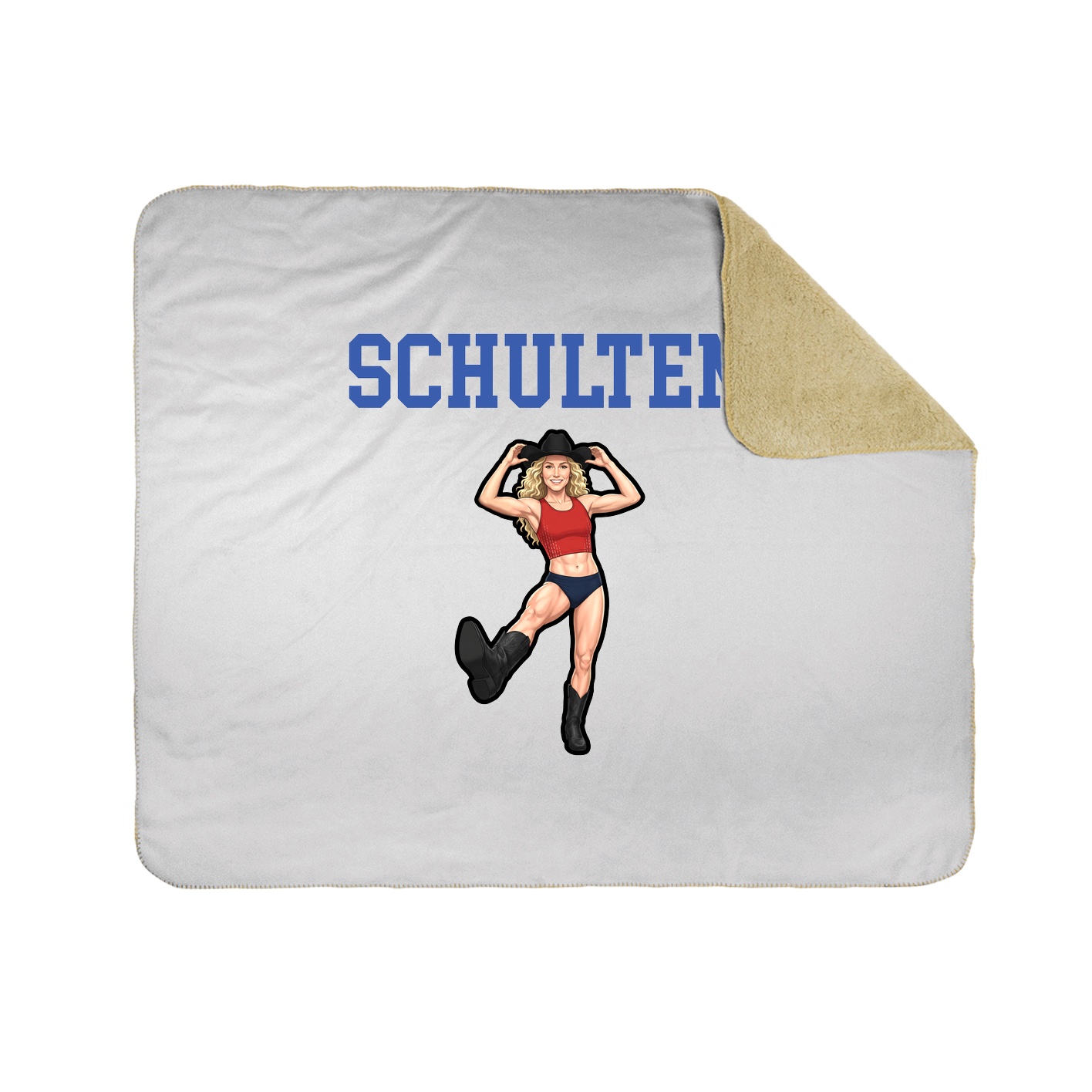 Throw Blanket — Shirsey in White