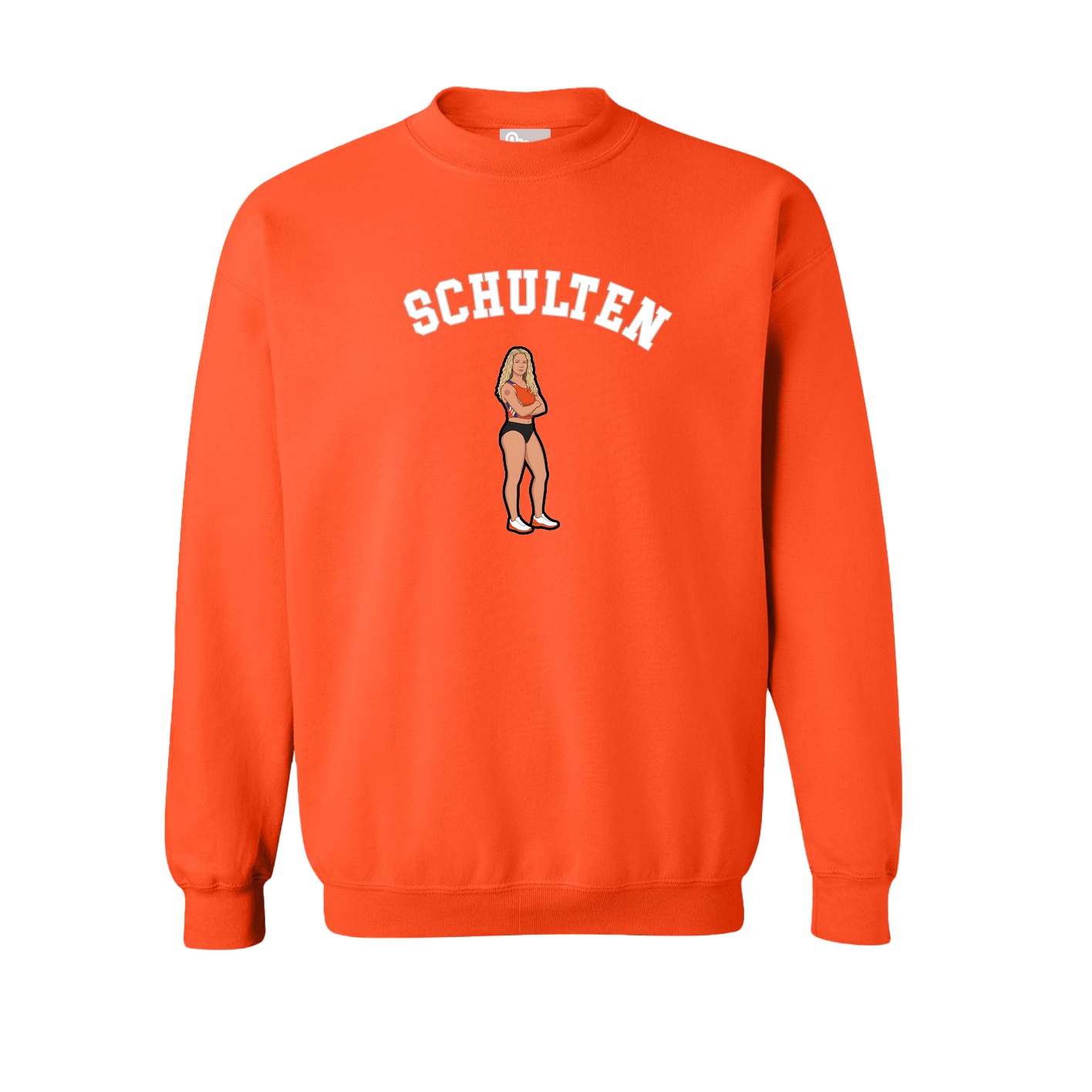 Fleece Crew — Shirsey Arch in Orange