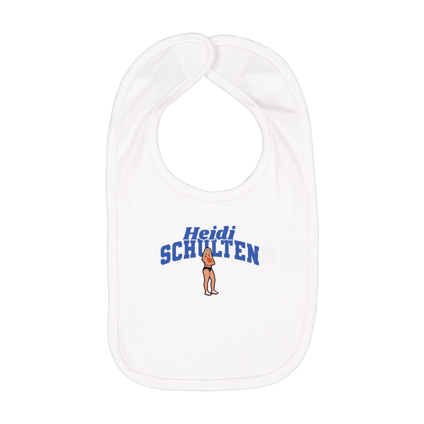 Infant Bib — Signature Arch in White