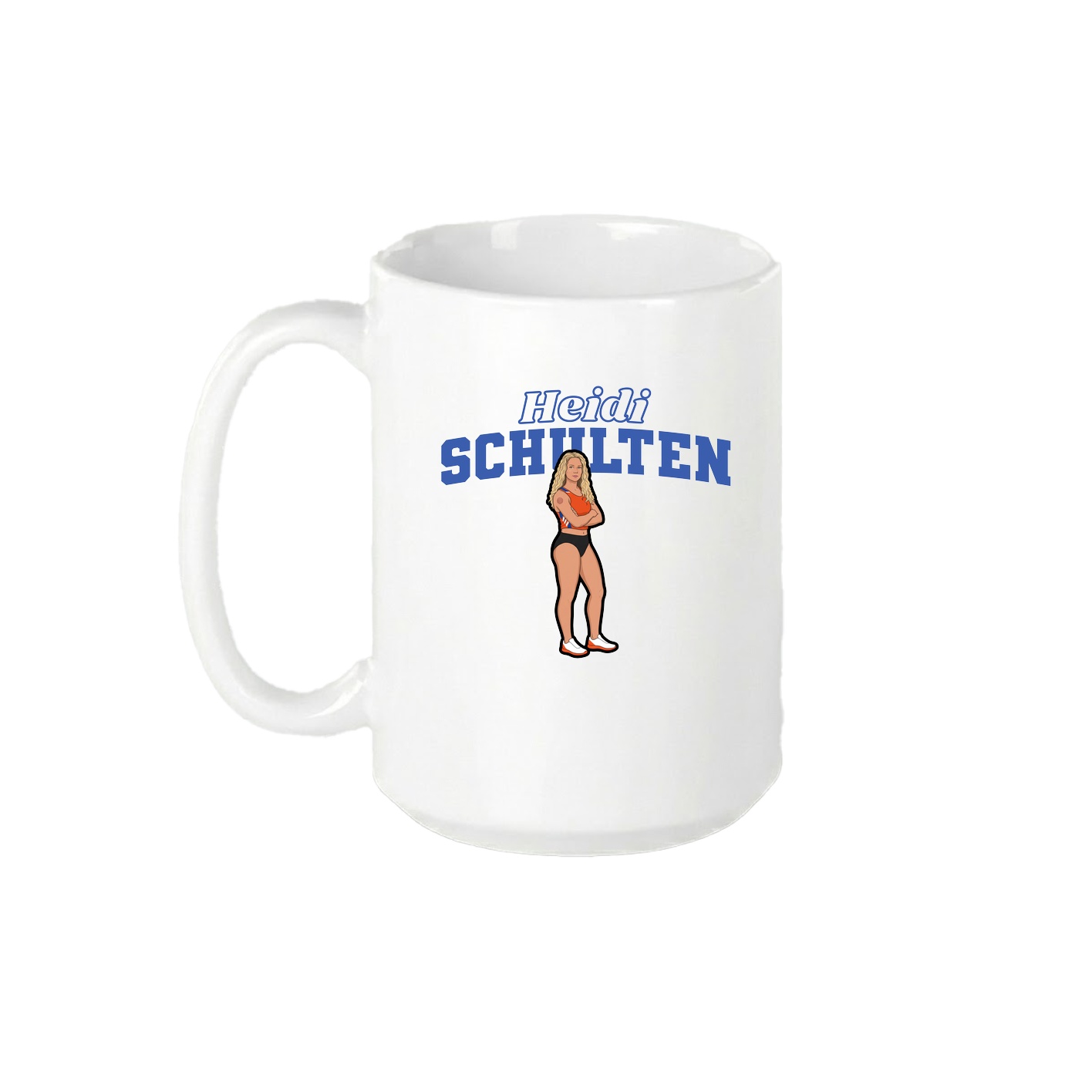 15oz Coffee Mug — Name Arch in White