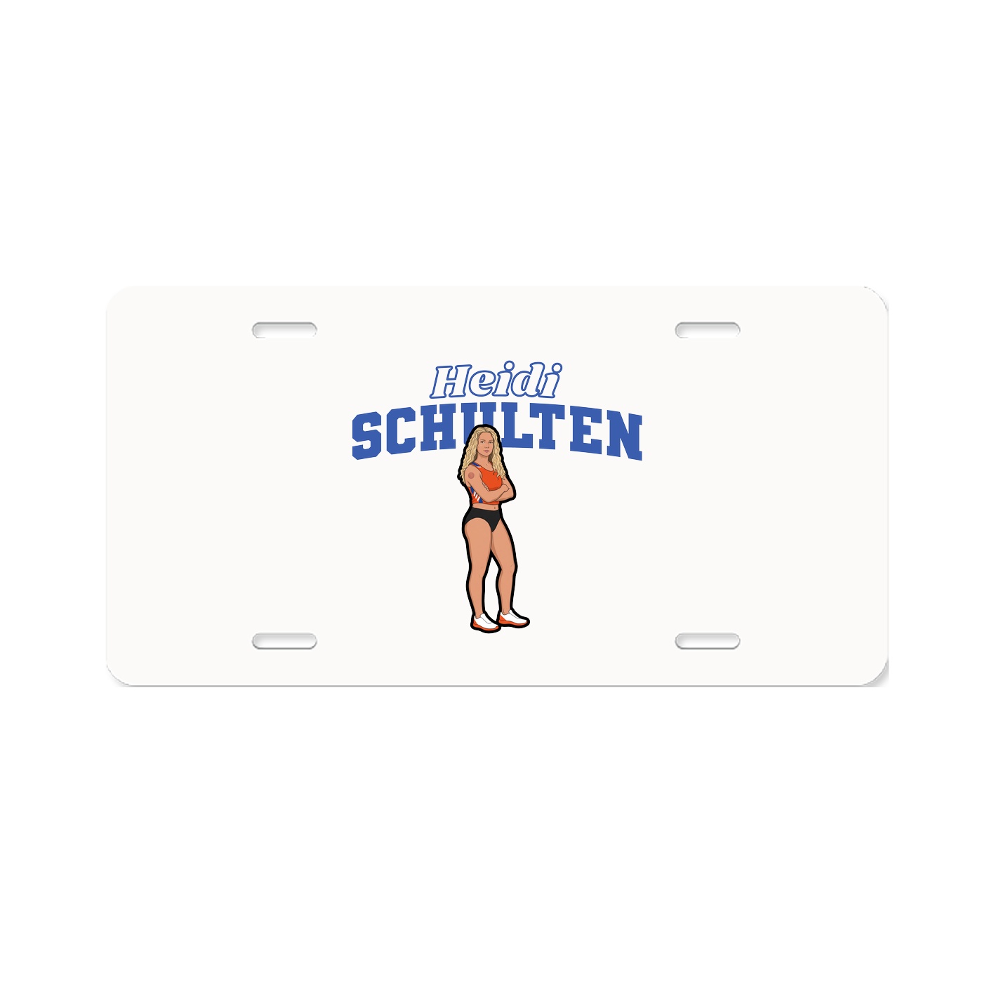 License Plate — Name Arch in Classic