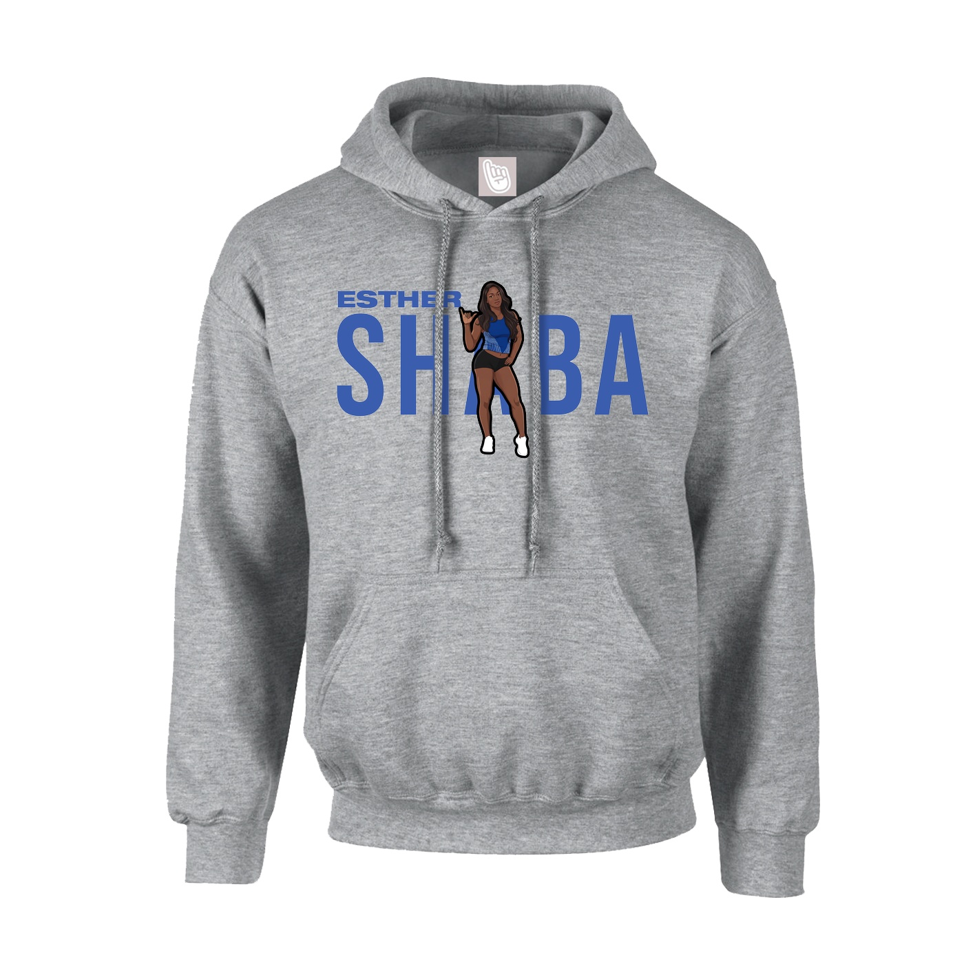 Youth Hoodie — Player Name in Grey