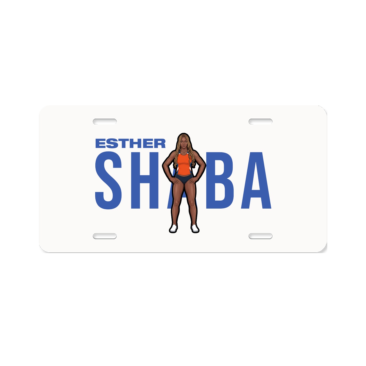 License Plate — Player Name in Classic