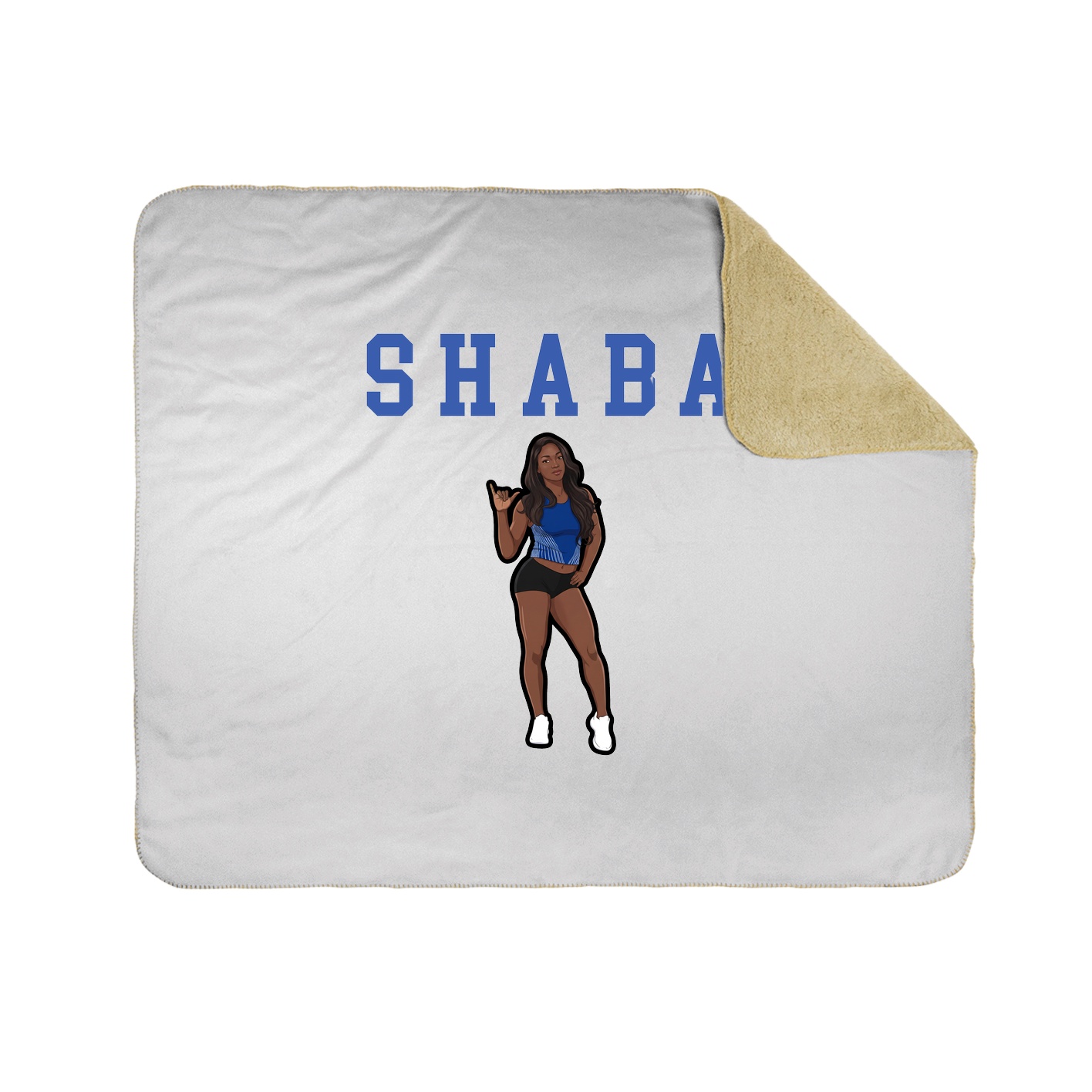Throw Blanket — Shirsey in White