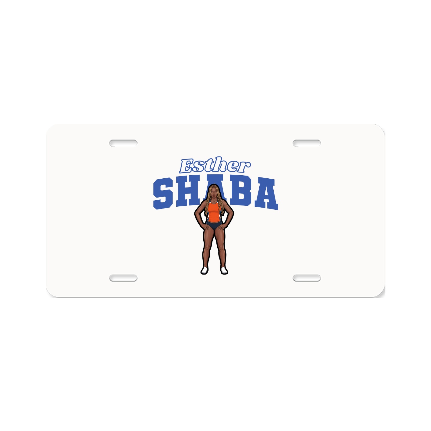 License Plate — Name Arch in Classic