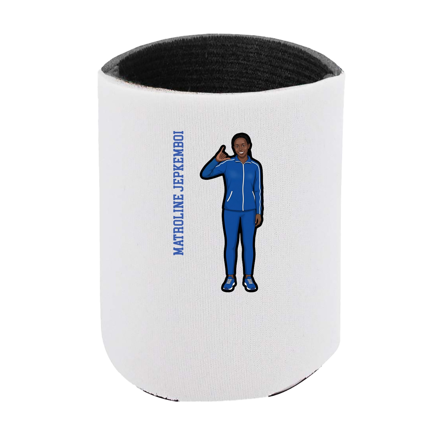 Can Holder — Name Vertical in White