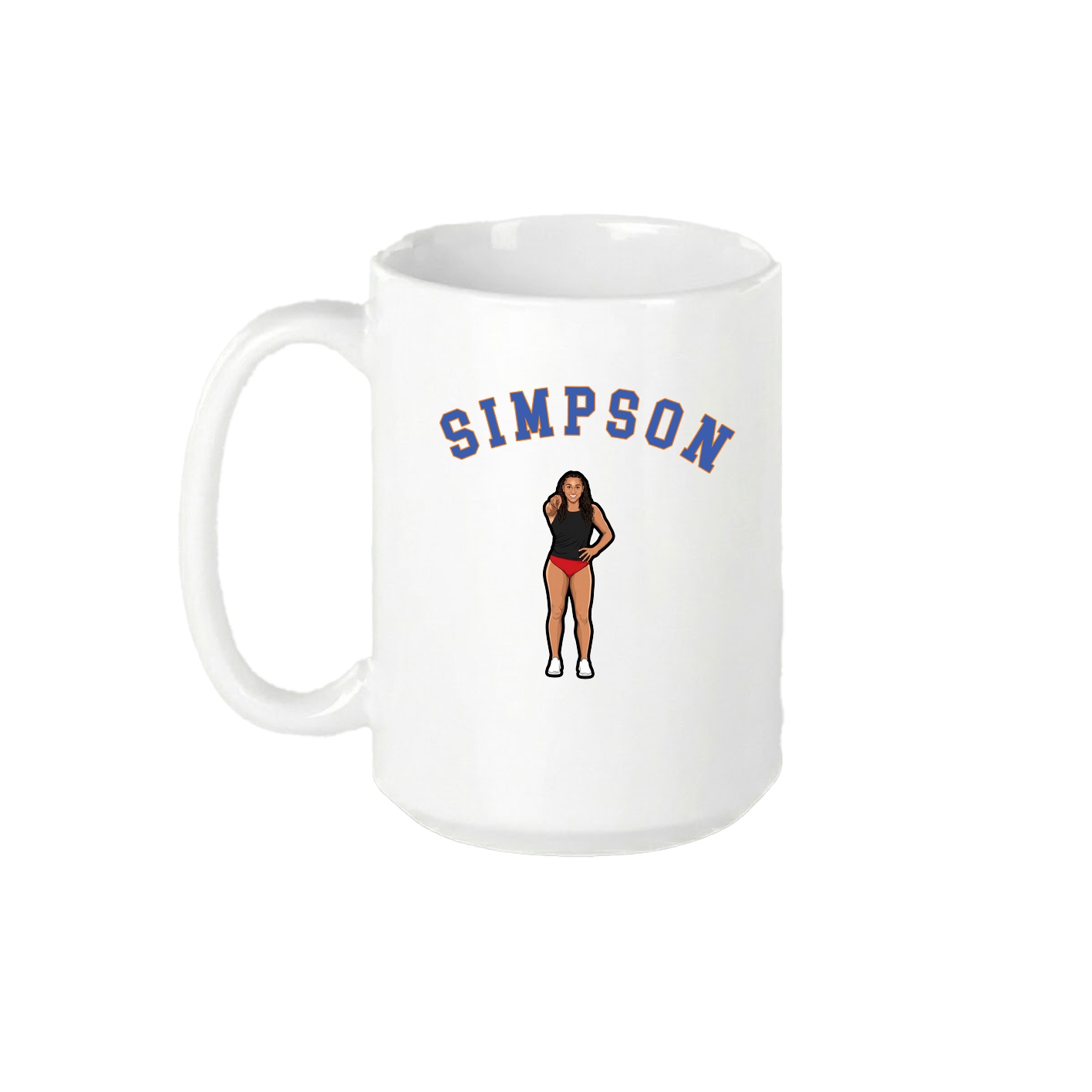 15oz Coffee Mug — Shirsey Arch in White