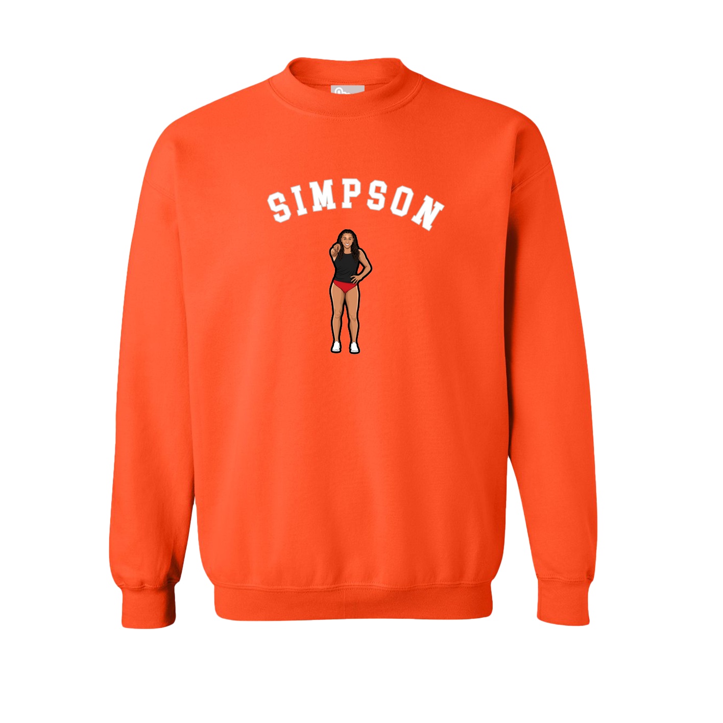 Fleece Crew — Shirsey Arch in Orange