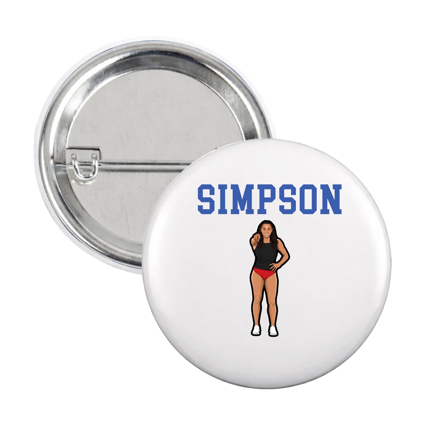 Game Day Button — Shirsey in White